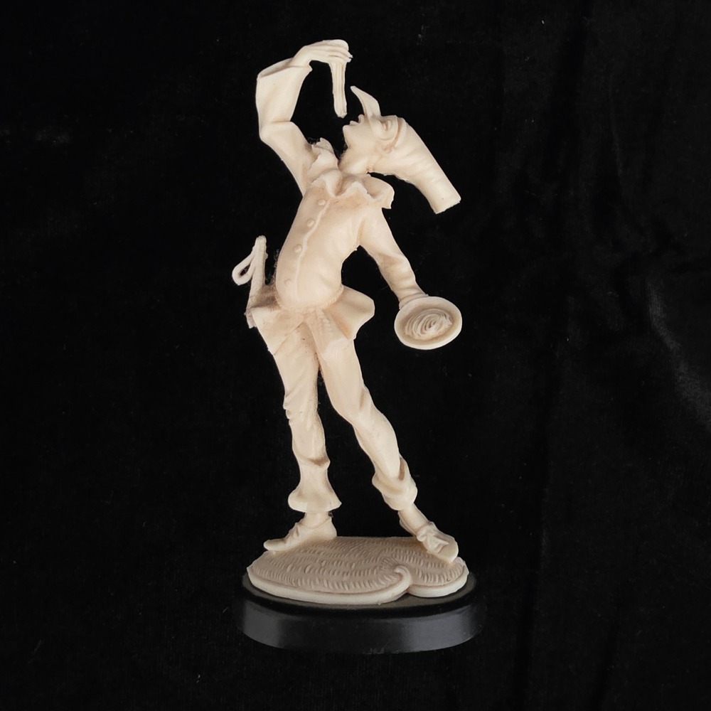 VTG Fontanini Depose Italy Pulcinella Figure Commedia Dell'Arte Spider Mark RARE